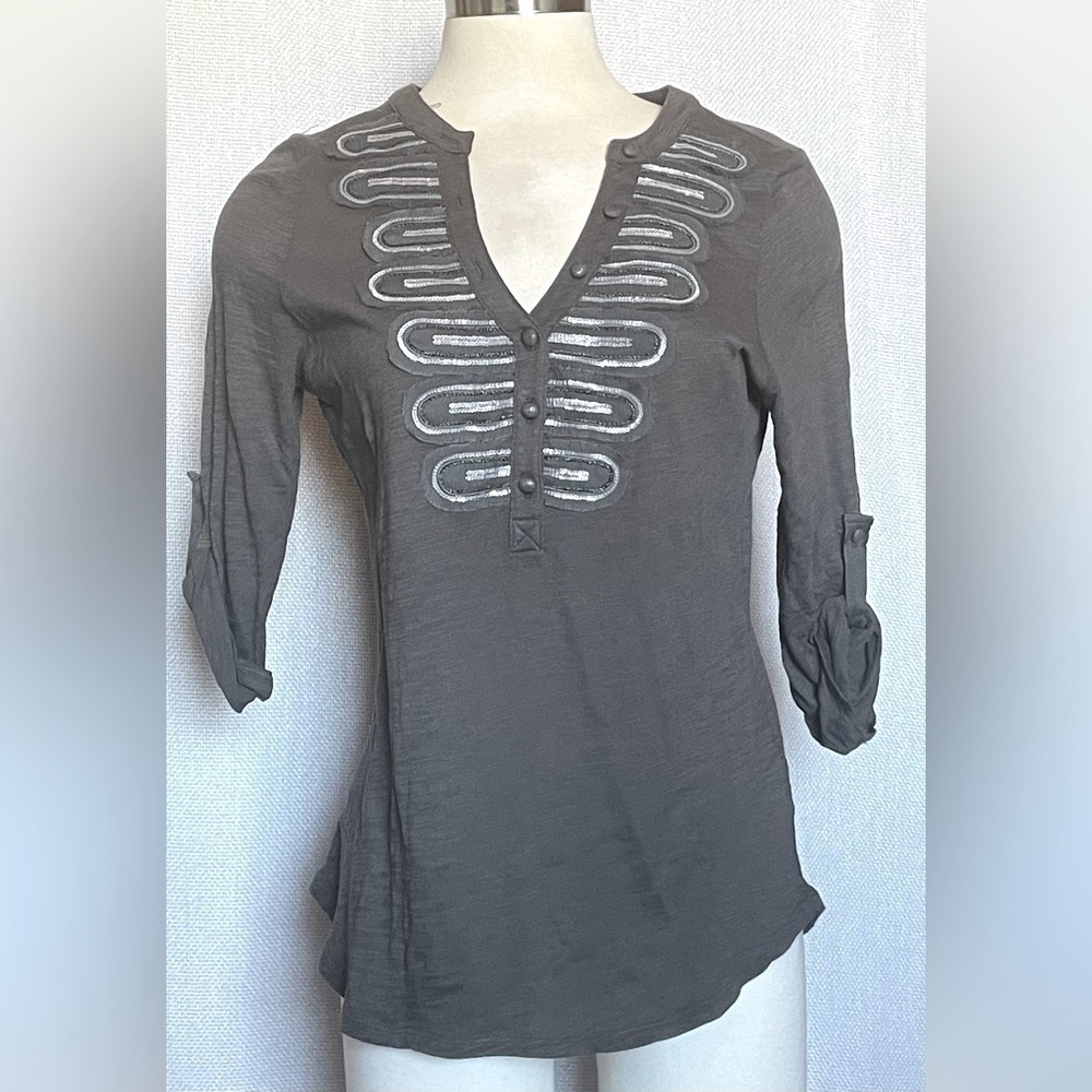 NWT Anthropologie grey shirt